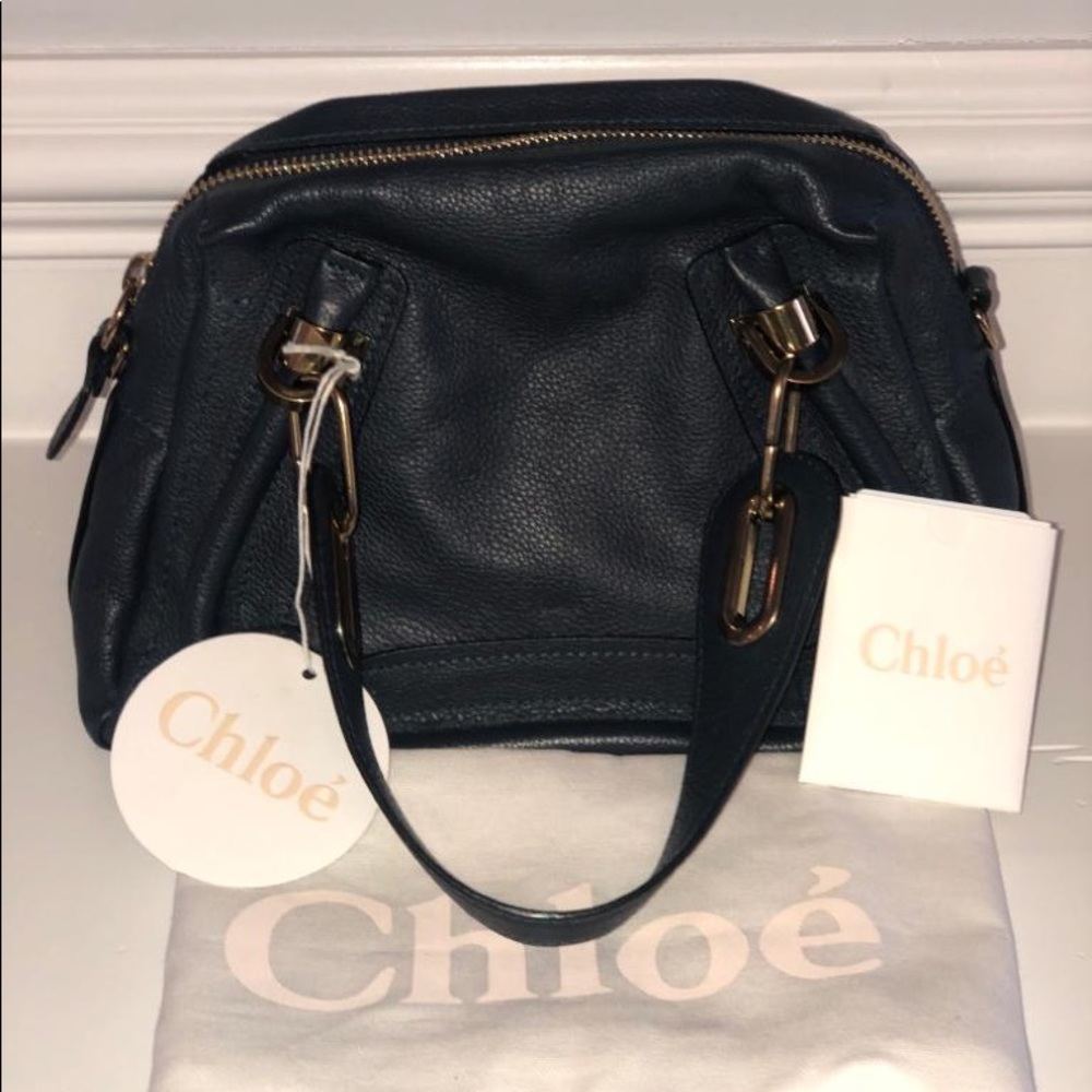 Chloé Navy Paratay Bag